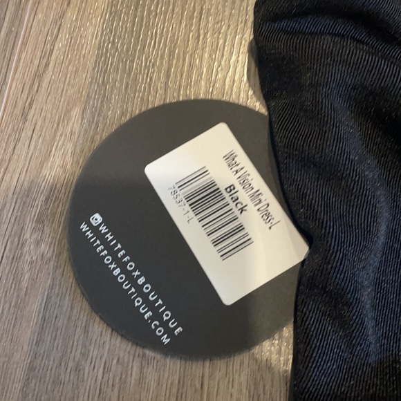 White fox “what a vision” mini dress size L black - Picture 3 of 4